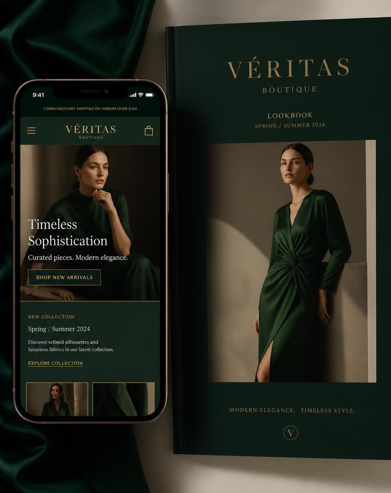 Lumière Boutique website design