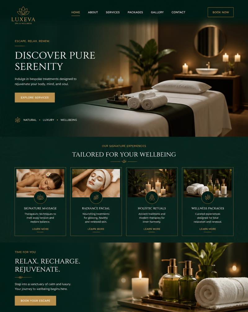 Sage Wellness website design